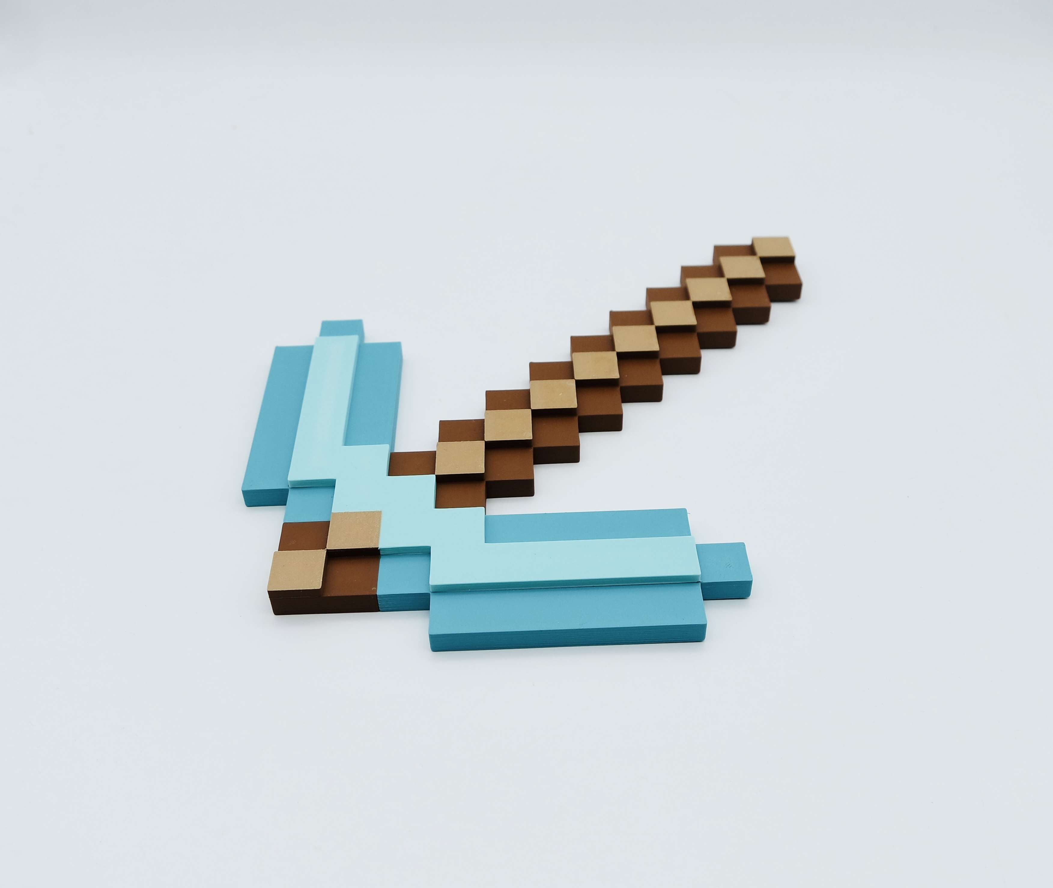 Minecraft Pickaxe    Single Piece    Painted In Bambu Studio By Nils 