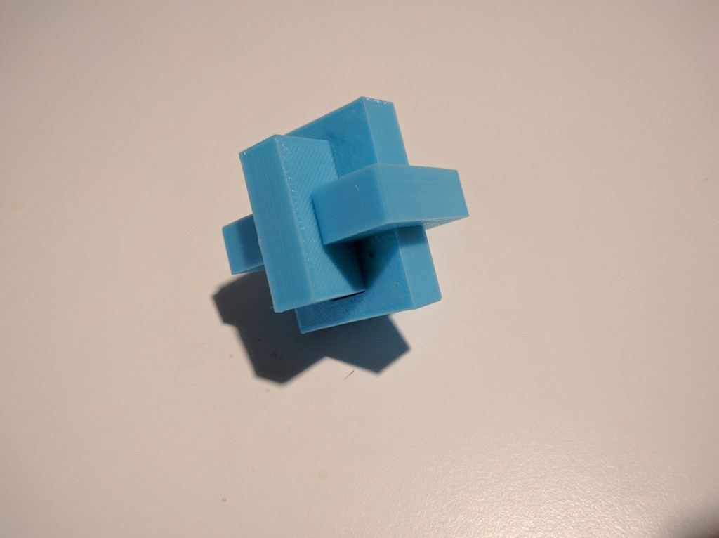 Knot burr puzzle (3 pieces)