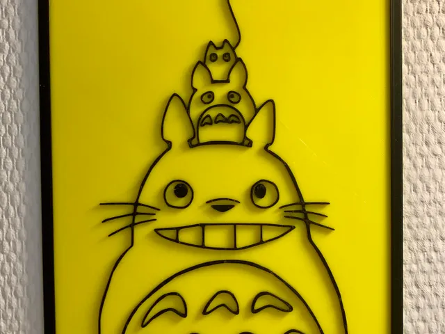 Totoro with companions on his head