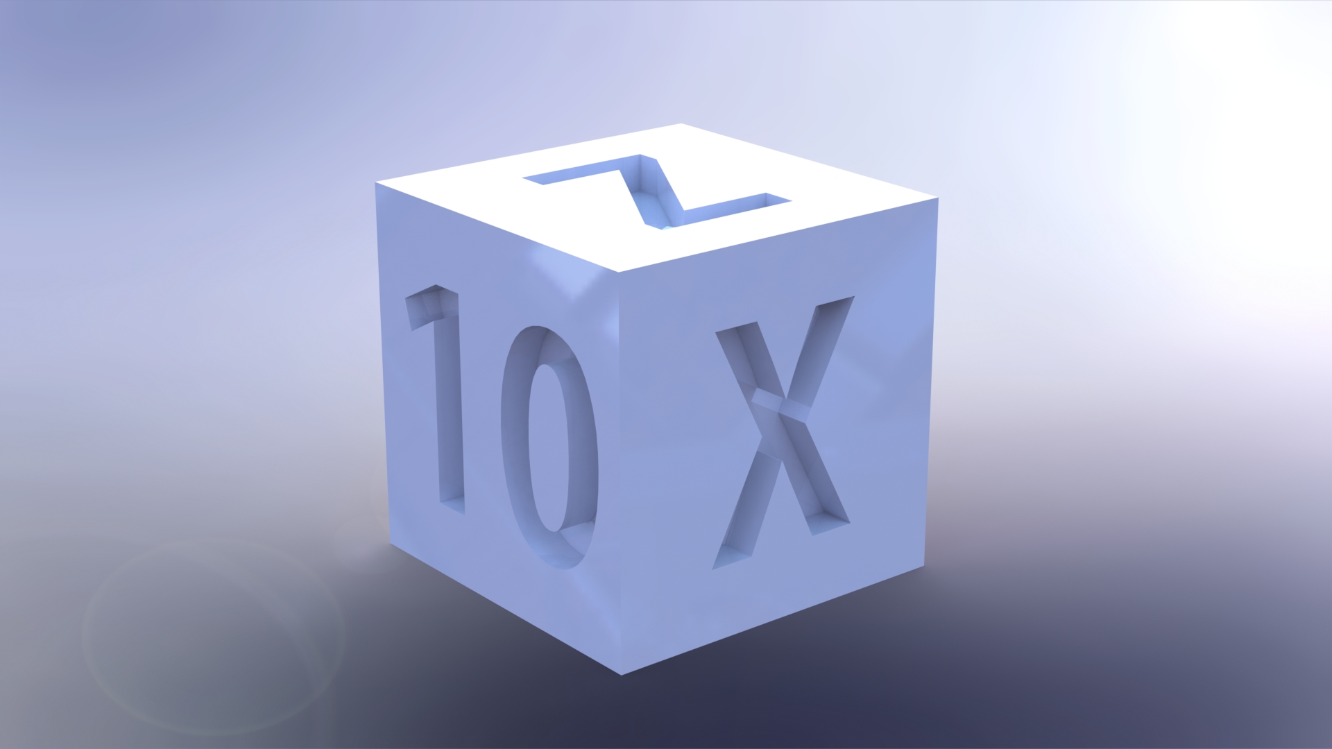 Numbered XYZ 20mm Calibration Cubes