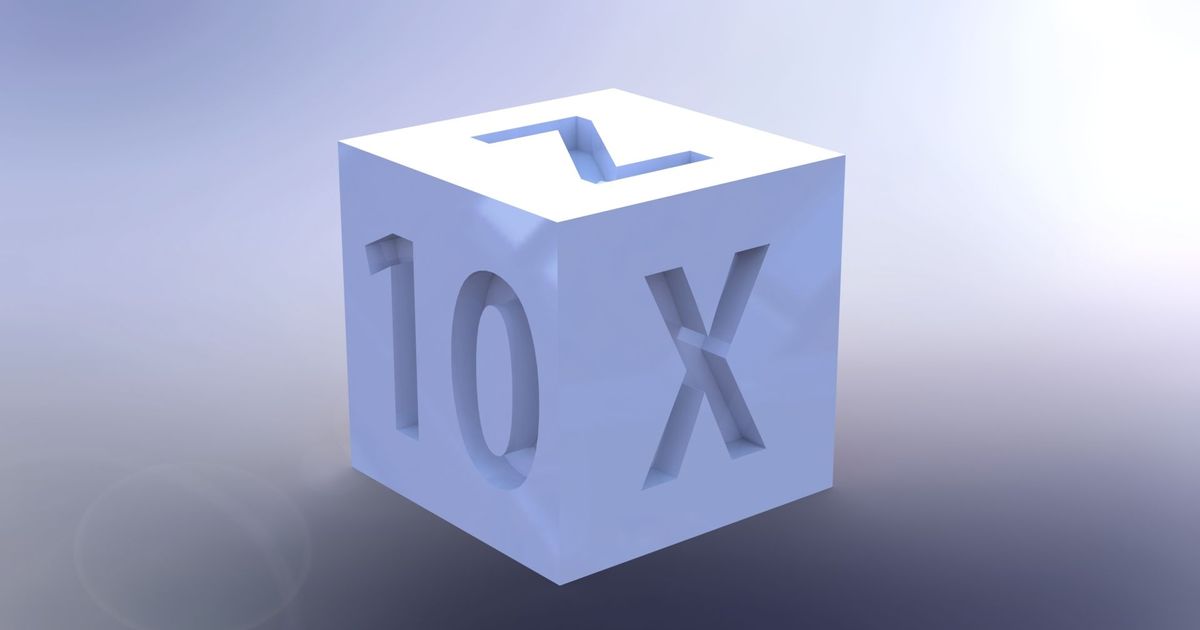 Numbered XYZ 20mm Calibration Cubes by Dennis | Download free STL model ...