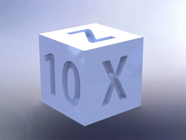 Numbered XYZ 20mm Calibration Cubes