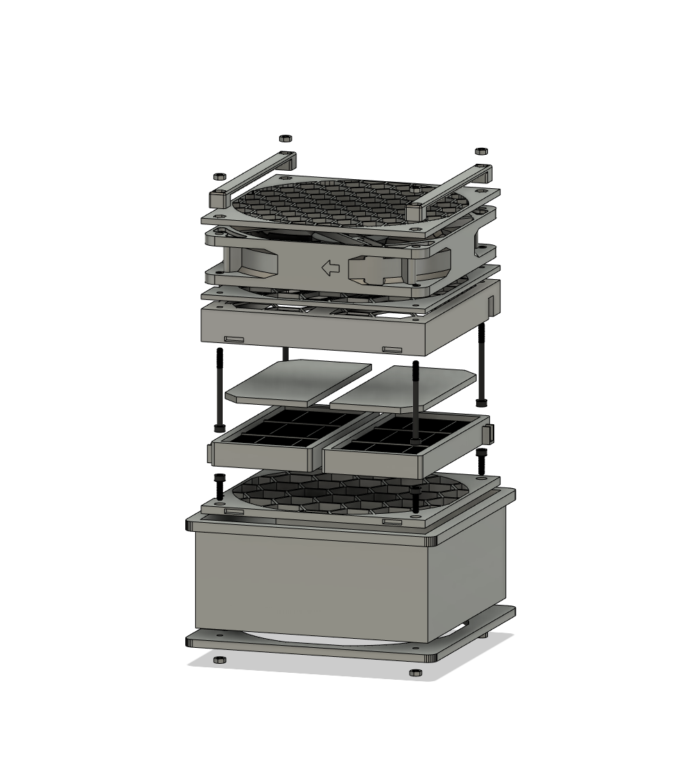 120mm HEPA Air Filter for IKEA LACK v2 Enclosure by Canabalooza