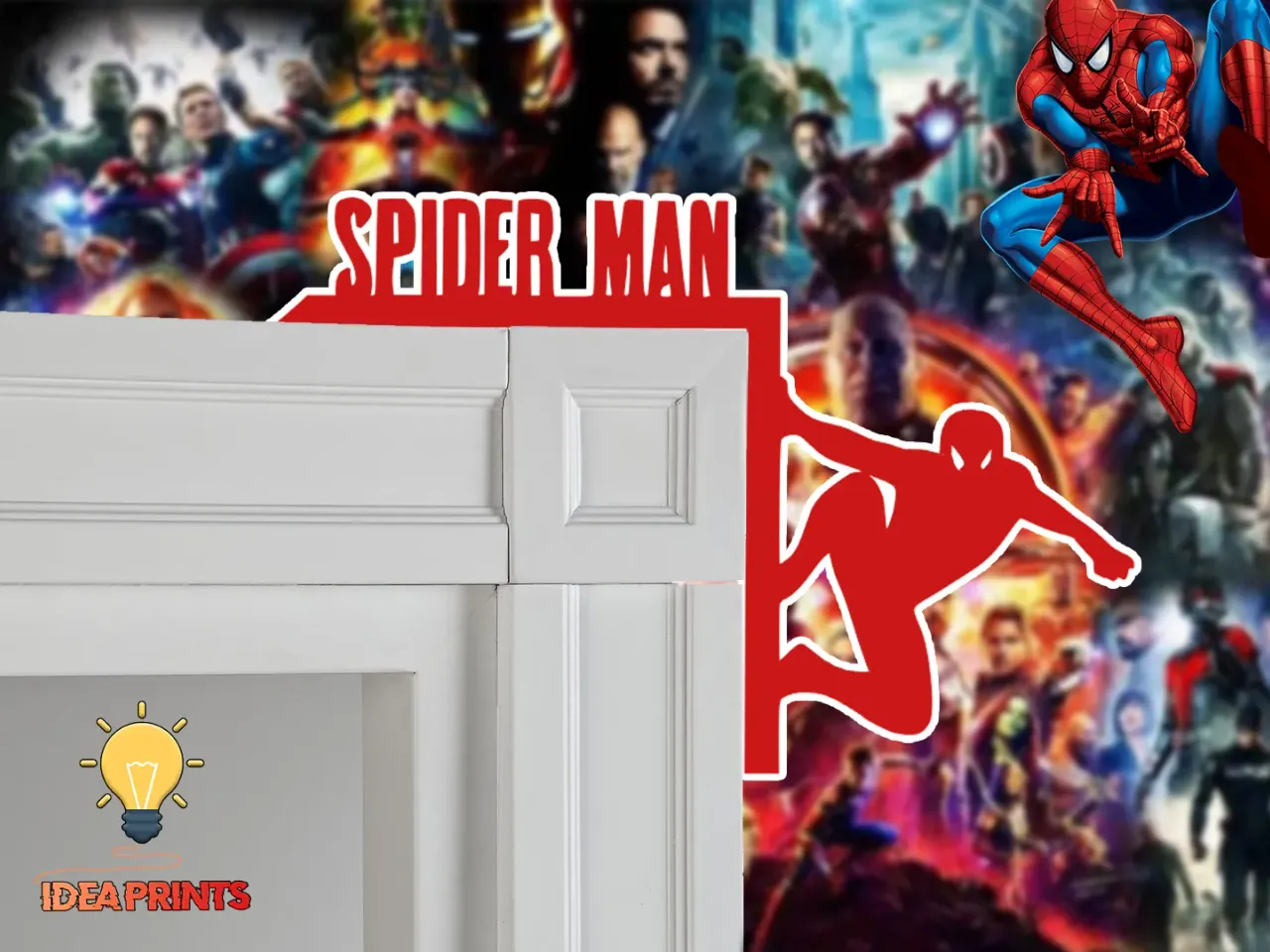 Room door trim corner - Spider Man (Superhero Edition #1) por Idea Prints |  Descargar modelo STL gratuito 