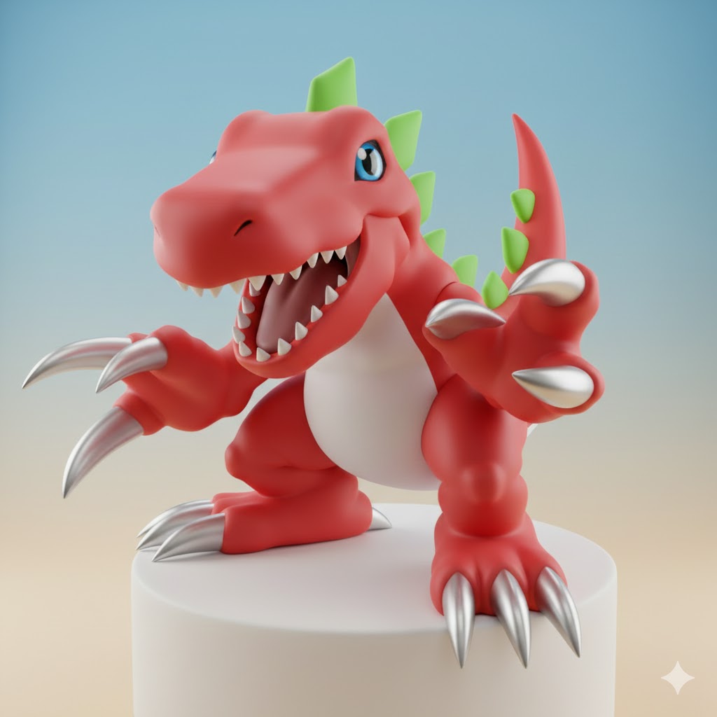 Tyranomon Digimon Creature Model