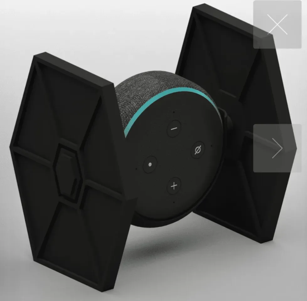 Tie Fighter Echo Dot 3 Stand by JA Prints and Crafts, Download free STL  model