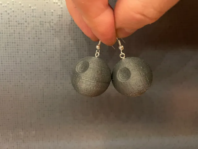 Death Star earrings / náušnice Hvězdy smrti