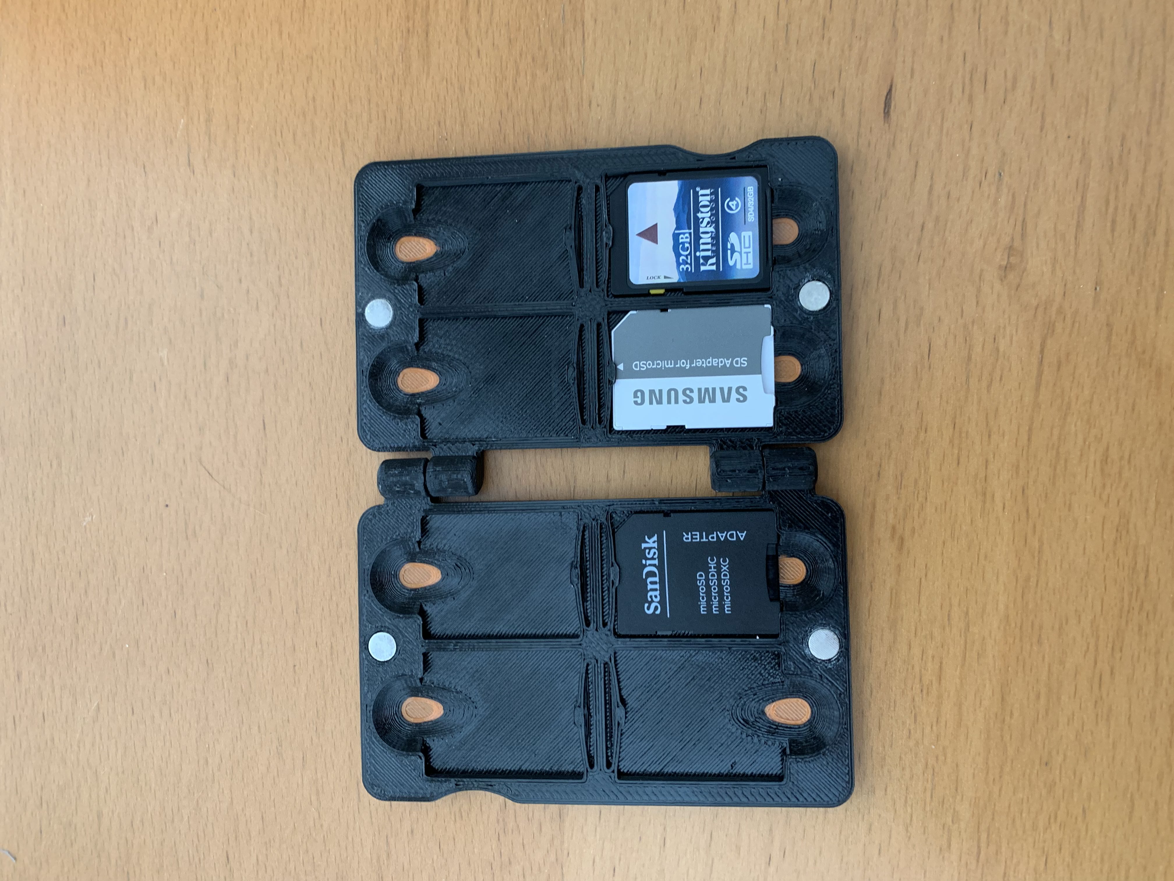 SD Card Wallet Case with Magnets