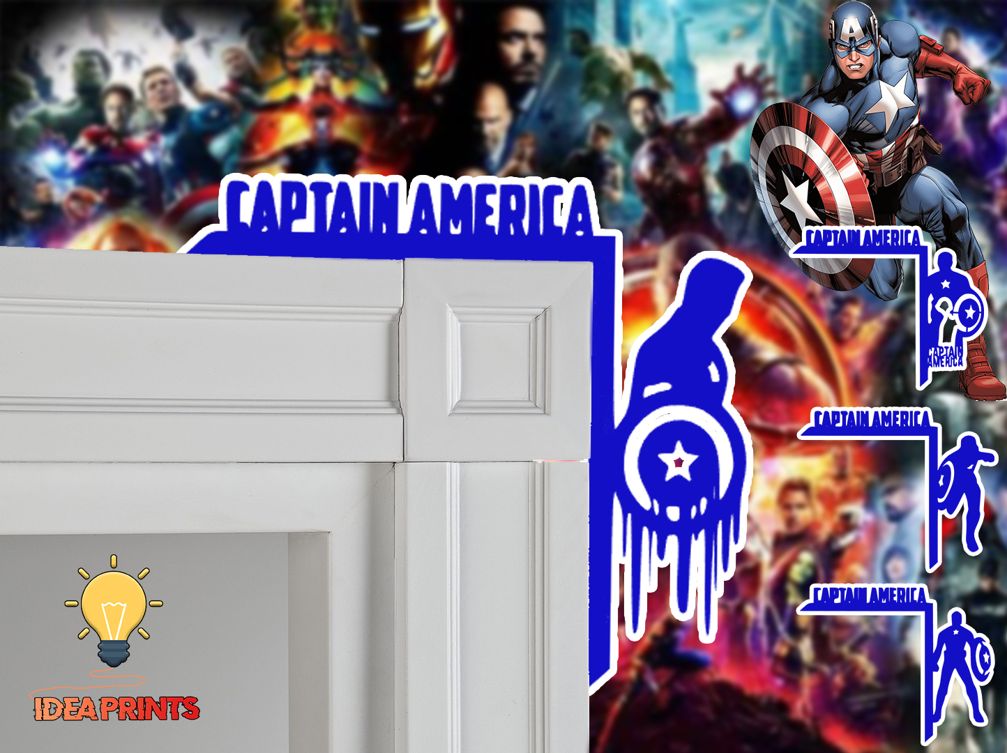 Room door trim corner - Captain America (Superhero Edition #2)