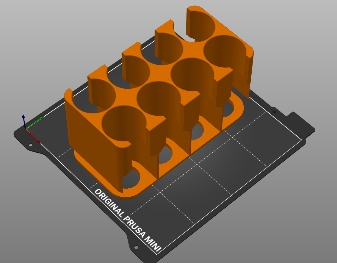 Ballholder for Tablesoccer 8 x 2 for Prusa Mini