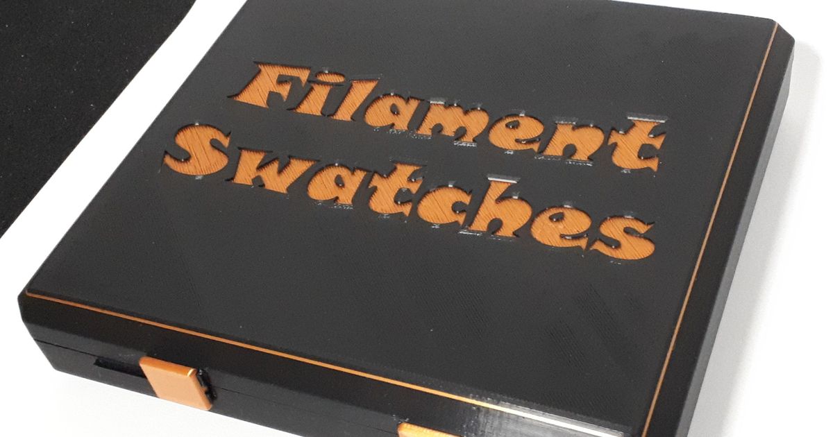 Filament Swatch Box by WD, Download free STL model