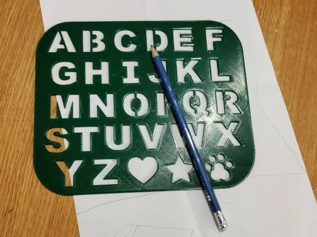 English alphabet Stencil by Penolopy Bulnick