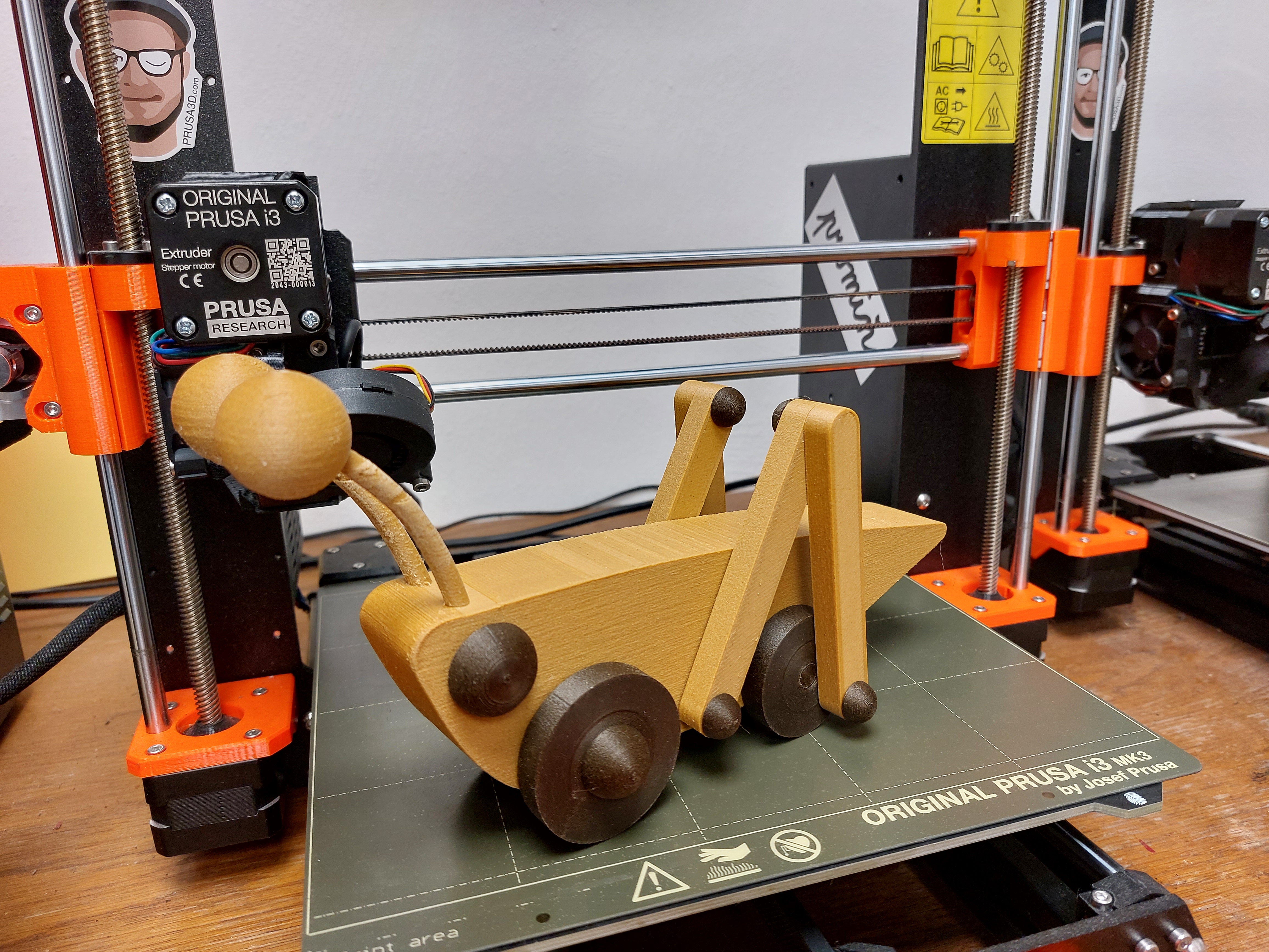 Wooden grasshopper