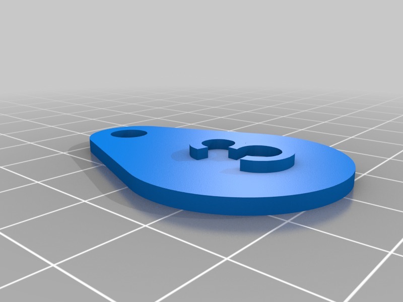 Miniatura 26 do modelo 3D Keyring Numbers