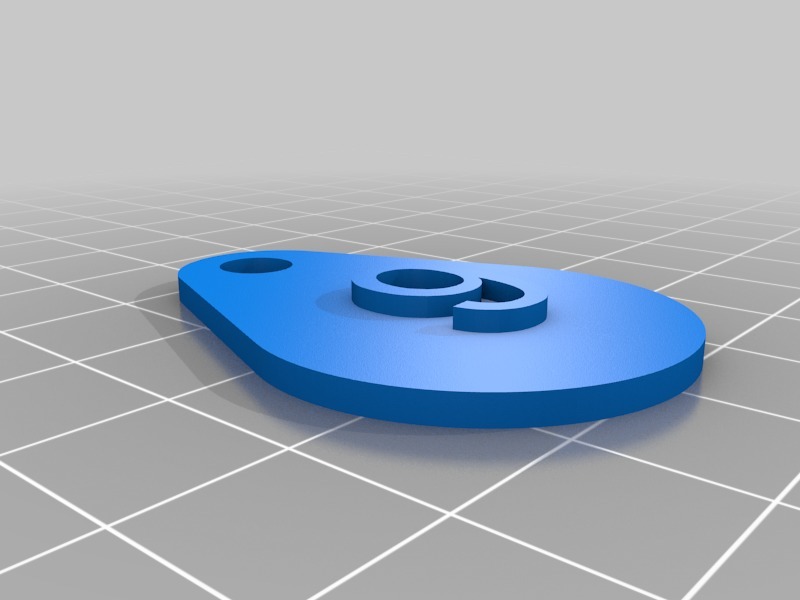 Miniatura 30 do modelo 3D Keyring Numbers