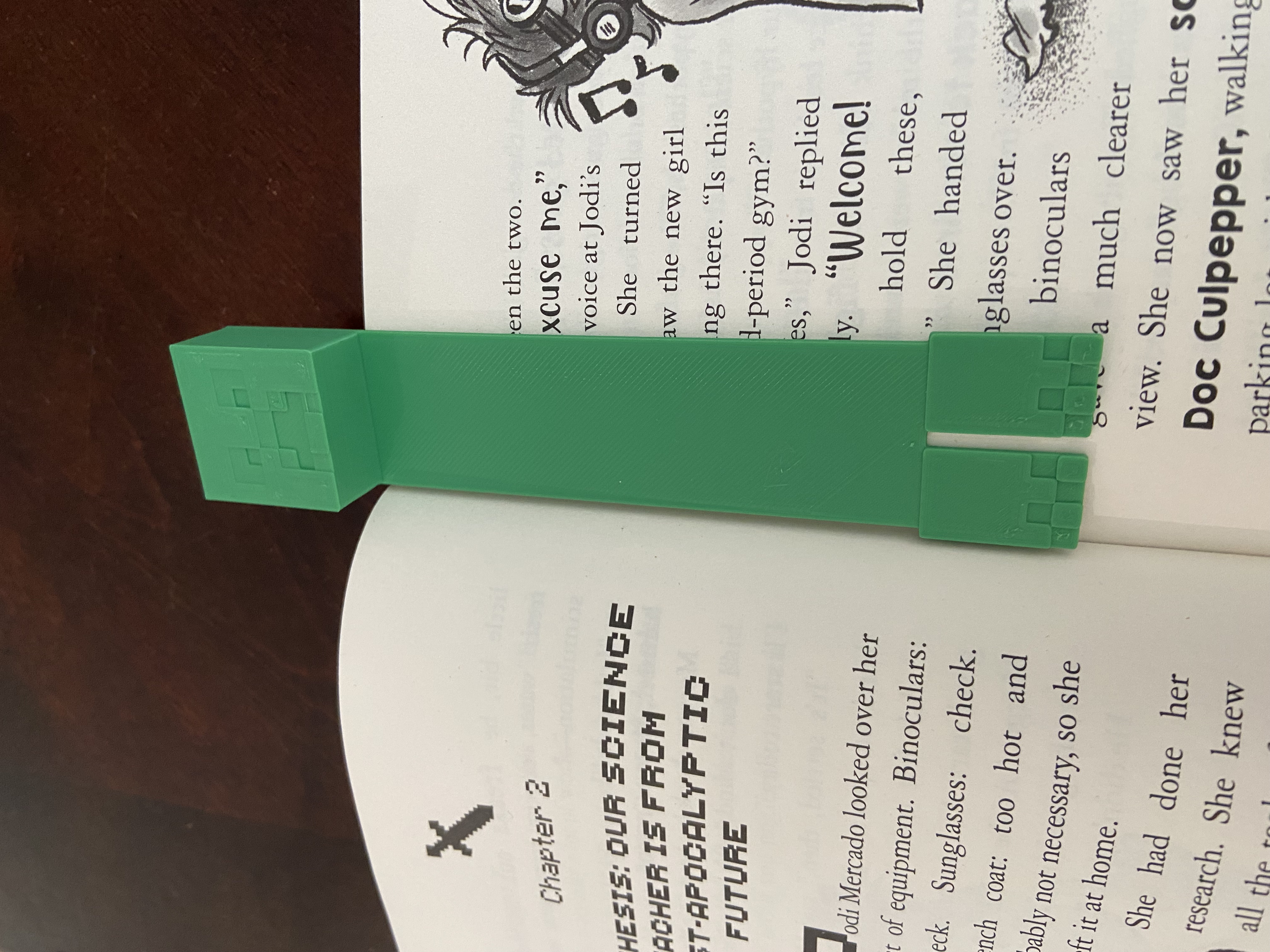 Miniatura 2 do modelo 3D Creeper Bookmark