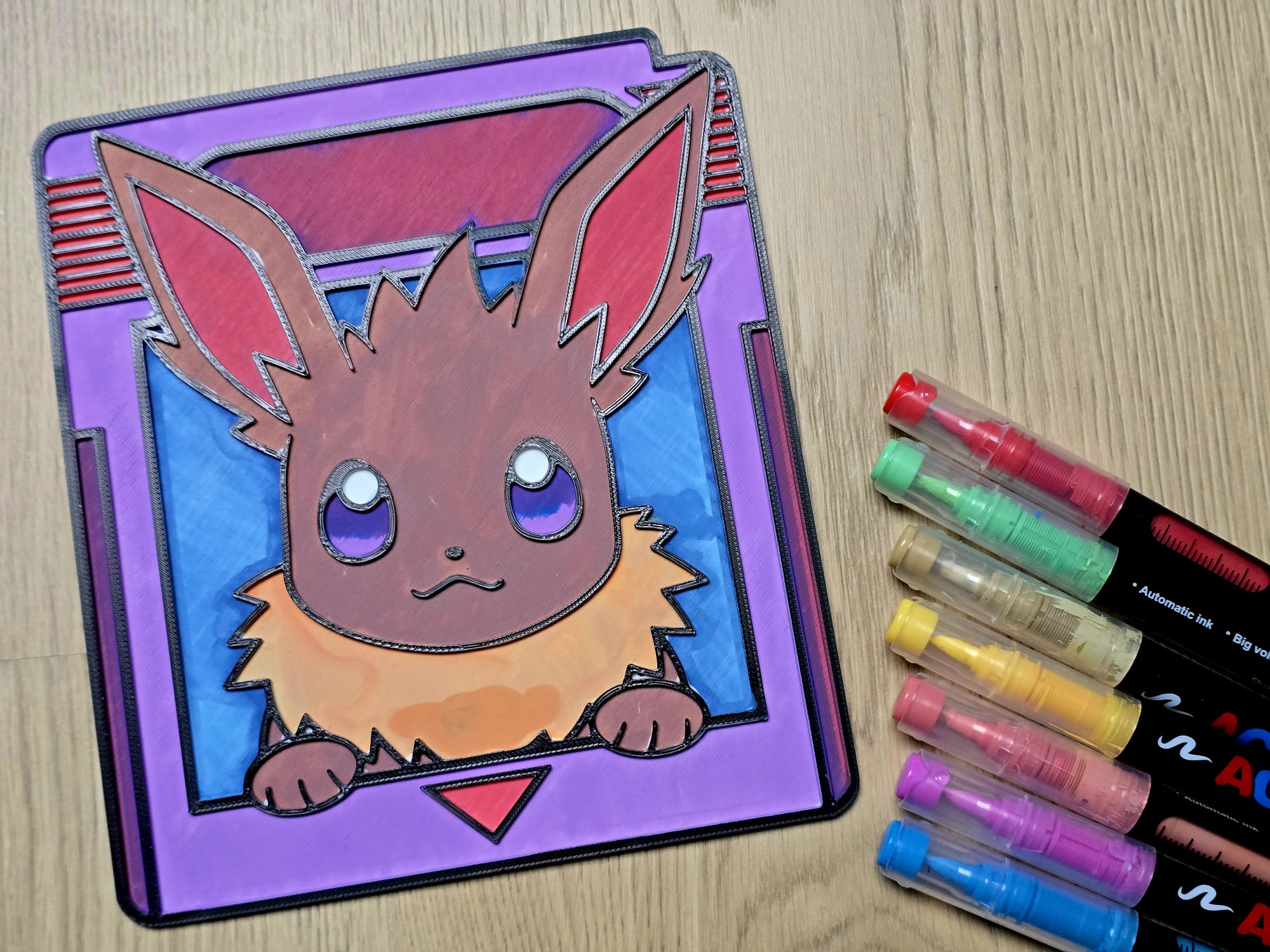 Eevee Gamecard Pokemon Coloring