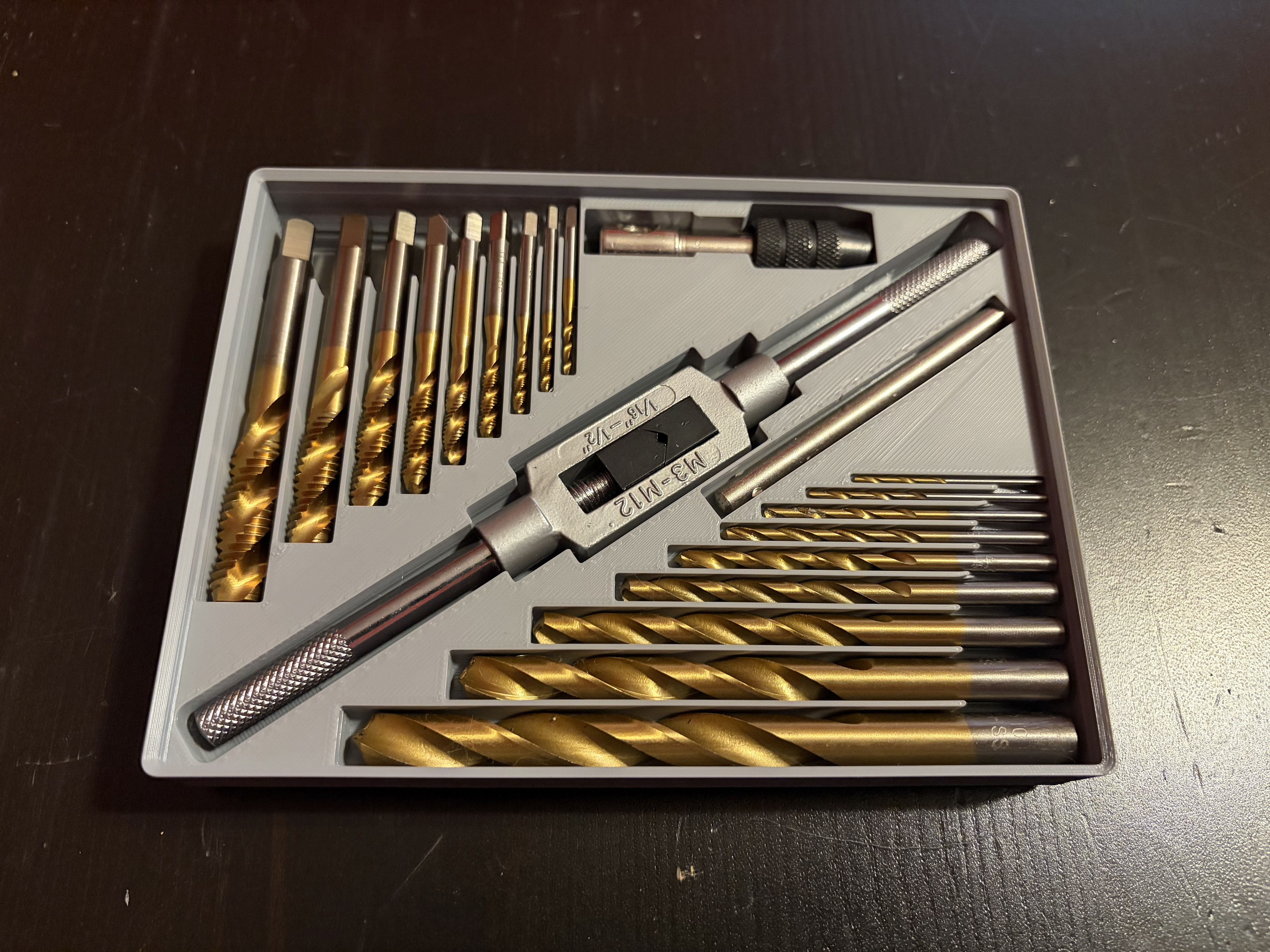 Gridfinity Metric Tap Kit Tray