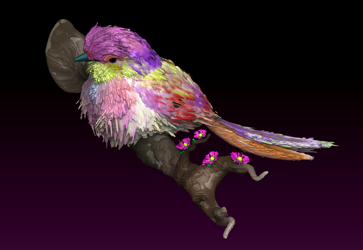 Bird on branch