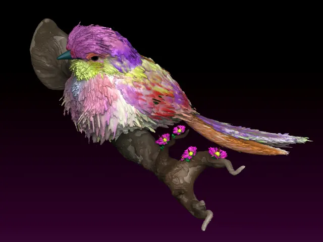 Bird on branch