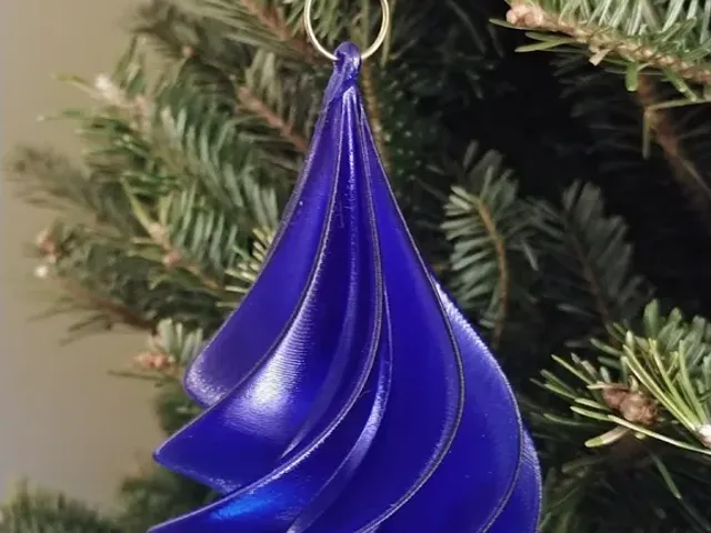 Christmas Tree Spiral Ornament