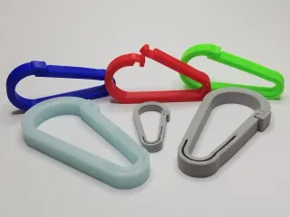 Basic Carabiner (Easy print) by Mistertech