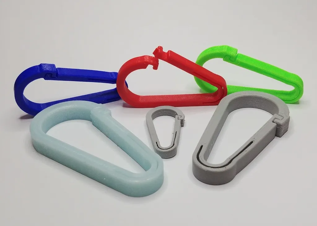 Basic Carabiner (Easy print) by Mistertech, Download free STL model