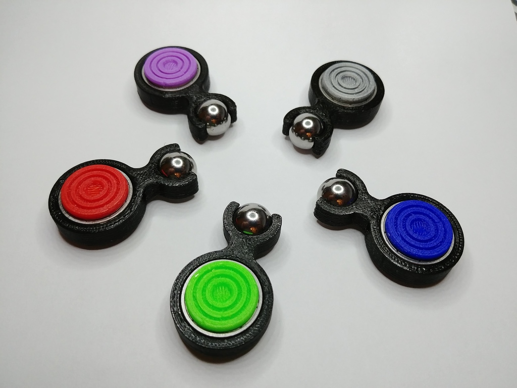One handed fidget spinner