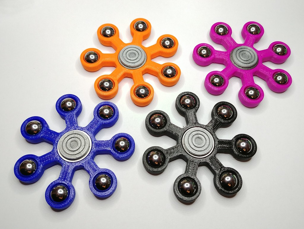 Ball Bearing Spinner (7 Planets), 1/2