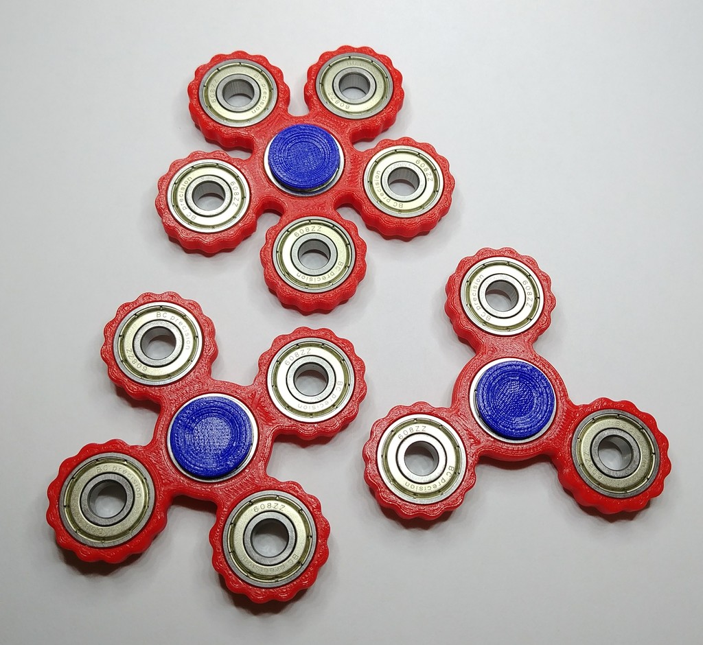 3, 4, and 5 Planet Fidget Spinners