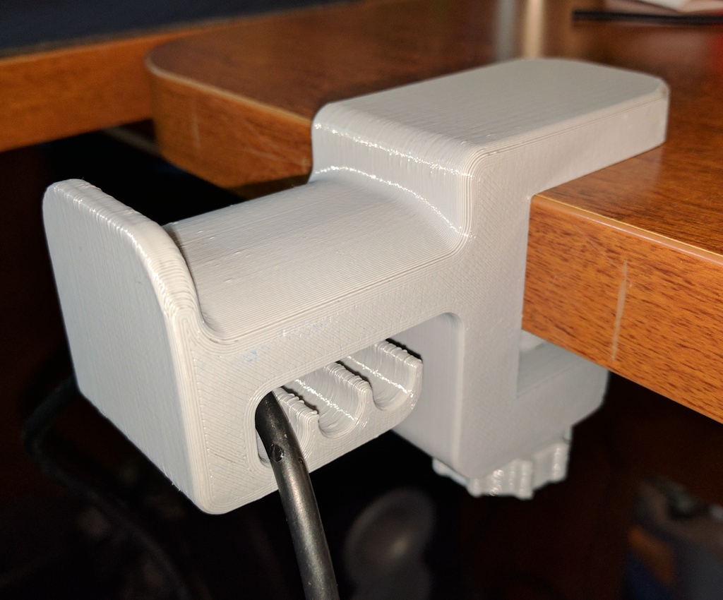 Desk Mount Headphone Holder / Mount / Clamp by Mistertech Download