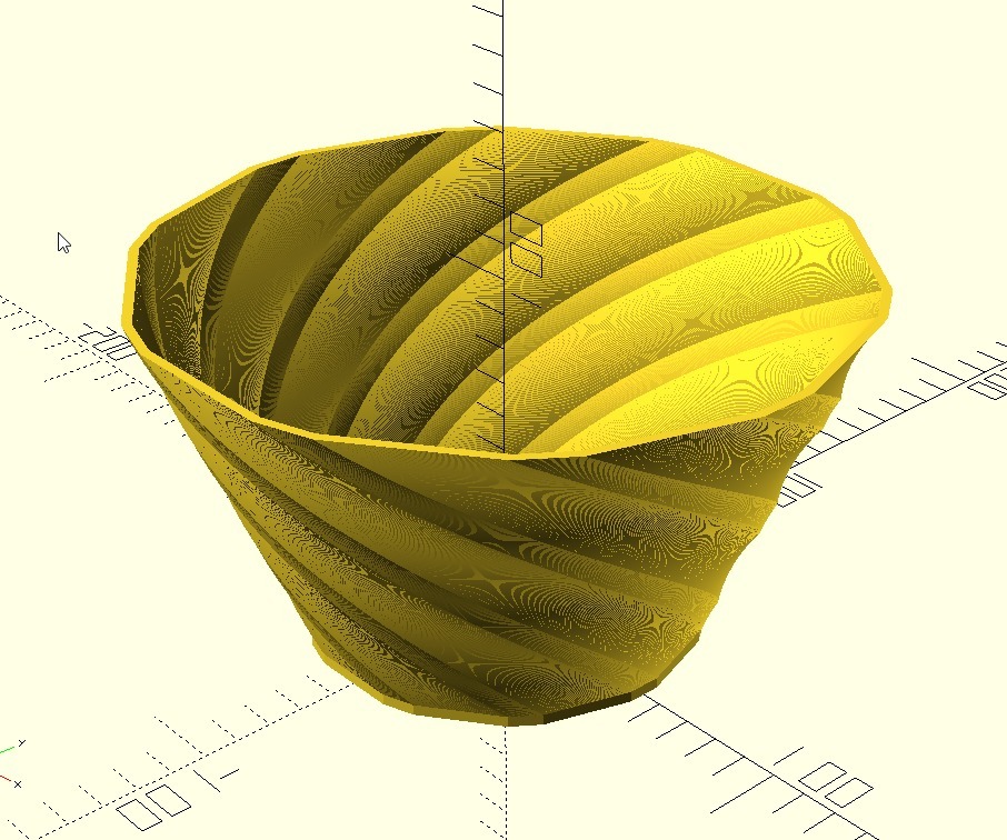 Very Customizable Poly Bowl OpenSCAD by Mistertech Download free STL