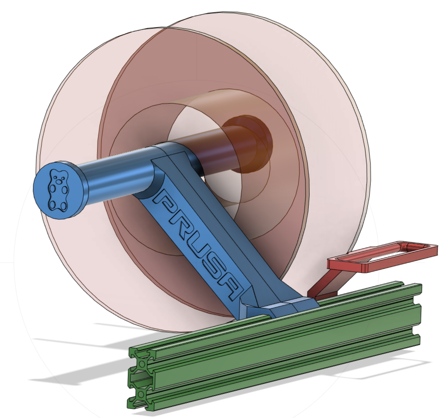 Prusa Bear Spool Holder and Filament Guide Set