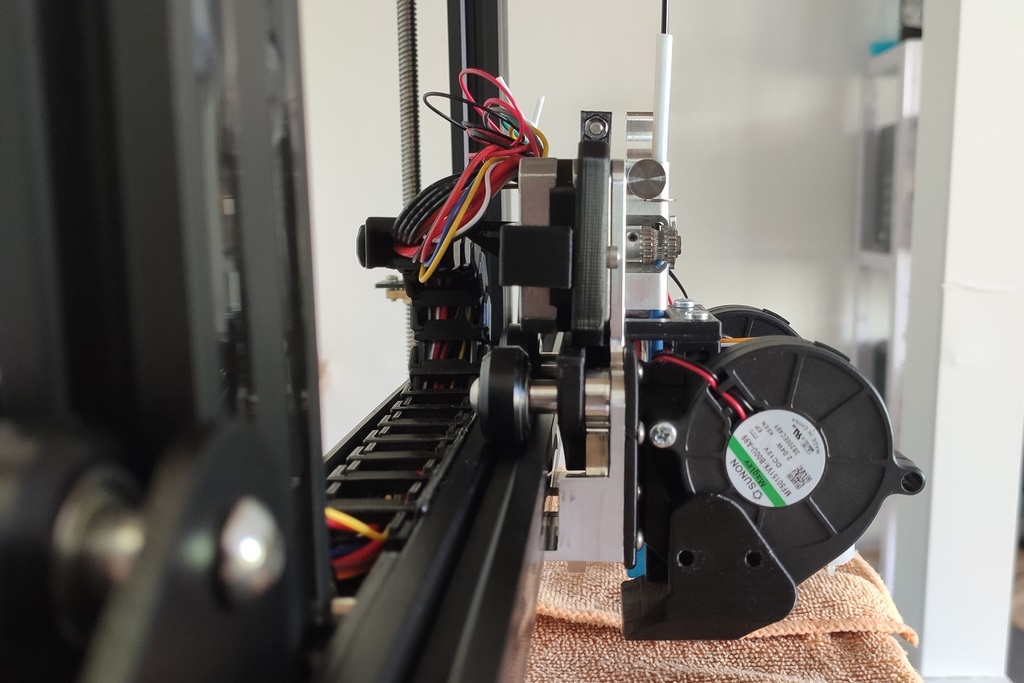 Cable Chain Mount X-Axis for Microswiss DD (multi purpose clamp)