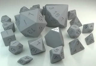 two-sided d4 dice by MSscribbles, Download free STL model