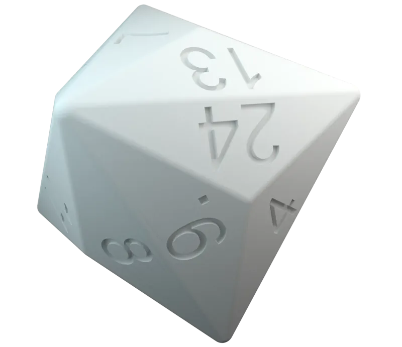 two-sided d4 dice by MSscribbles, Download free STL model