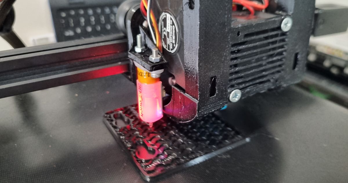 Zee Fan Duct for Ender 3 v2 BL Touch Variant by Mace3D | Download free ...