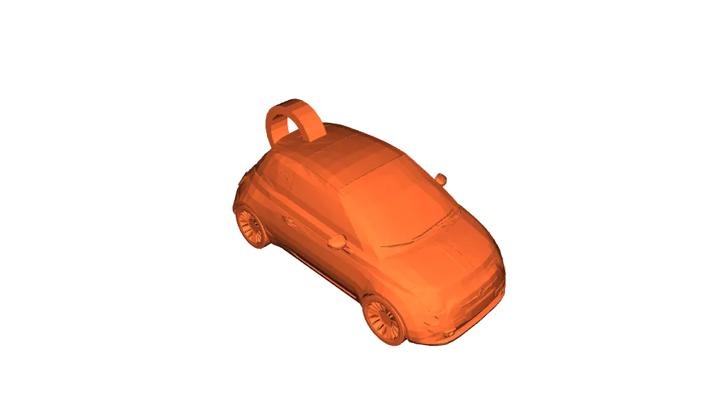 Free STL file Fiat 500 keychain 🗝️・3D printable model to download・Cults