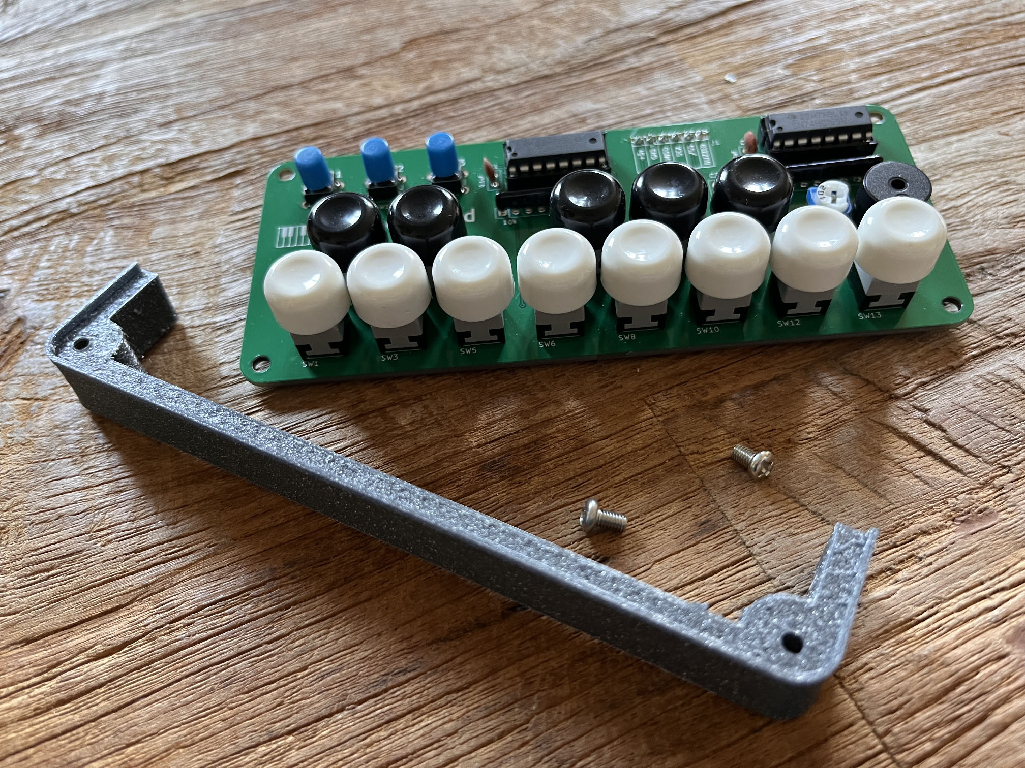 Breadboard spacer for Piano Keyboard