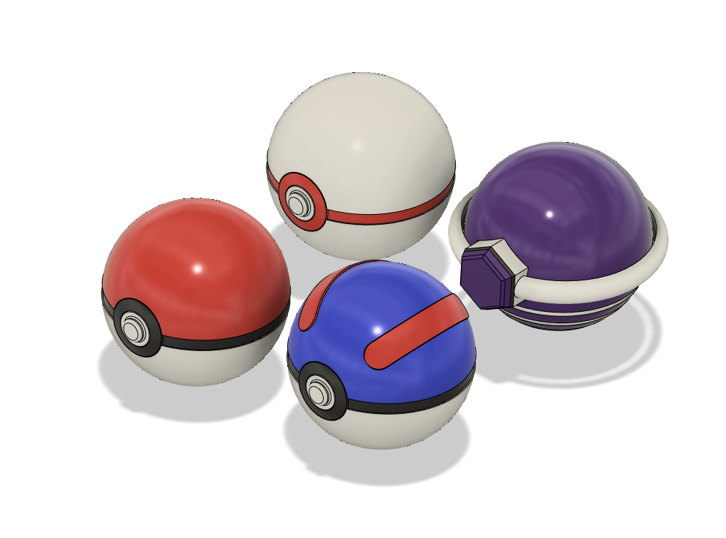 Pokeballs by Roiku | Download free STL model | Printables.com