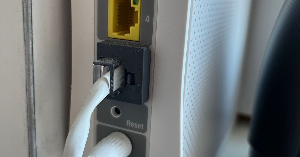 RJ45 port led light shield by Niels Cor Download free STL