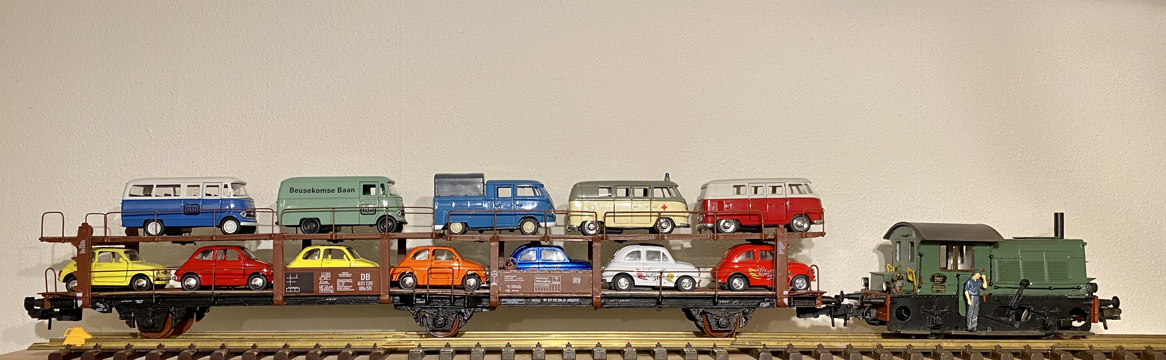 NS Laes / DB Offs55 Autotransportwagen - Gauge1/1:32