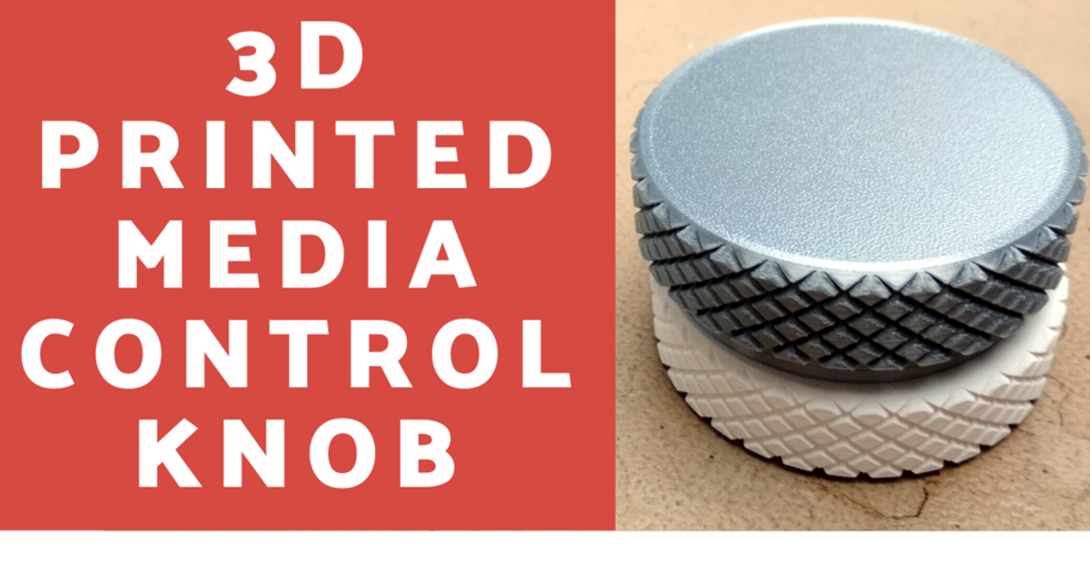 Media Control Knob by medyk3D Download free STL model