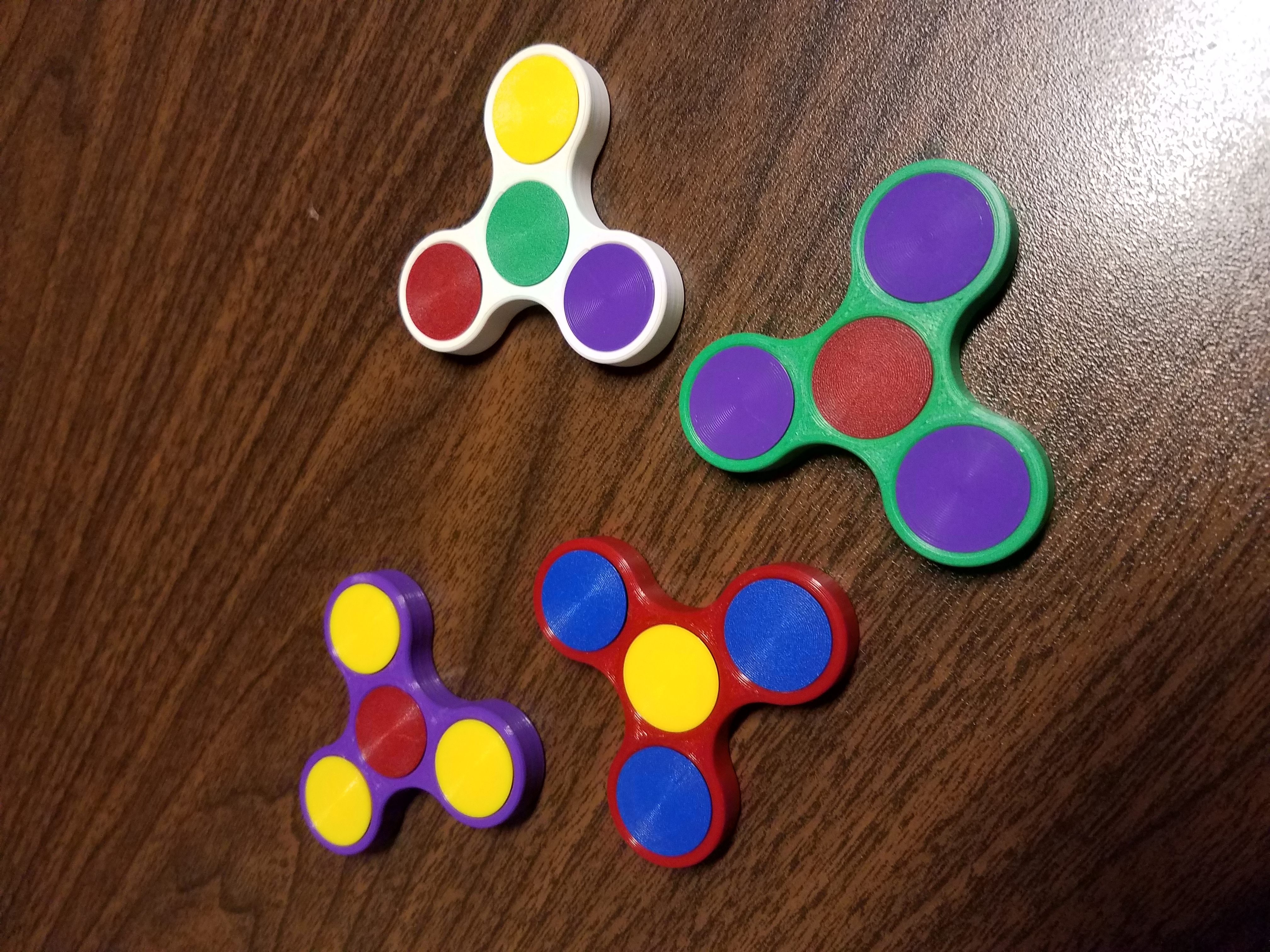 Fidget spinner remix to allow multiple colors