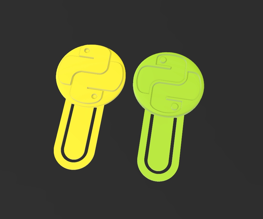 Python Lesetzeichen Bookmark by Johination | Download free STL model ...