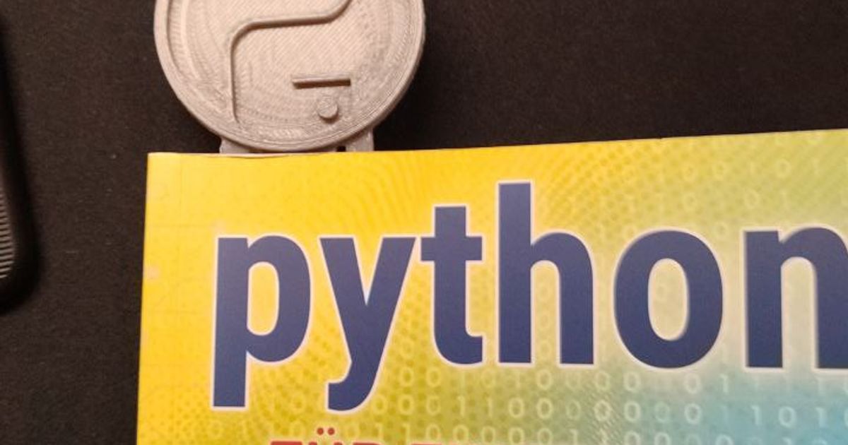 Python Lesetzeichen Bookmark by Johination | Download free STL model ...