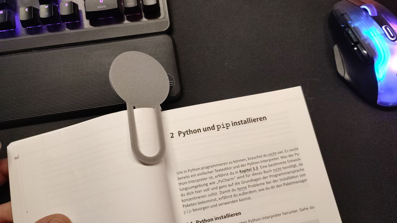 Python Lesetzeichen Bookmark by Johination | Download free STL model ...