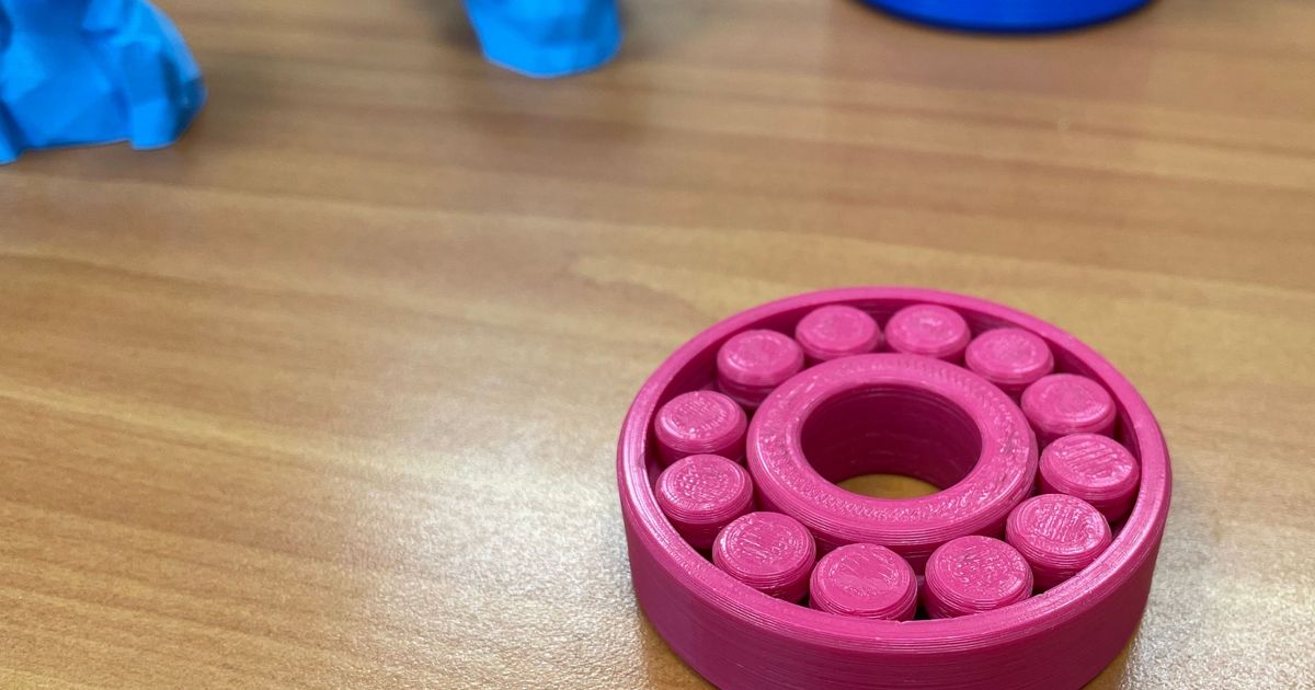 Roller bearing print in place by luchocarreno Download free STL model