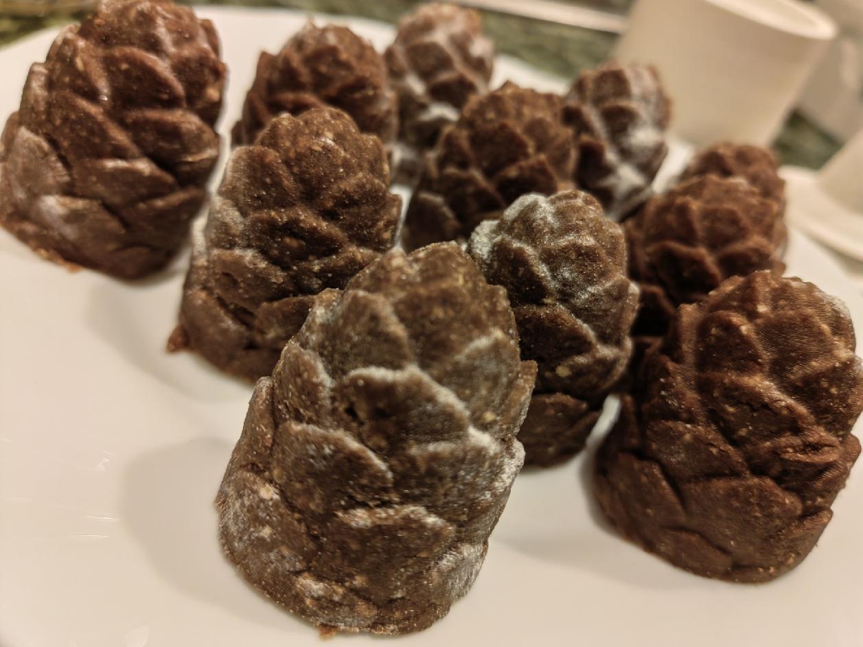 Forma na vosí hnízda , Wasp nests - No bake Christmas cookies