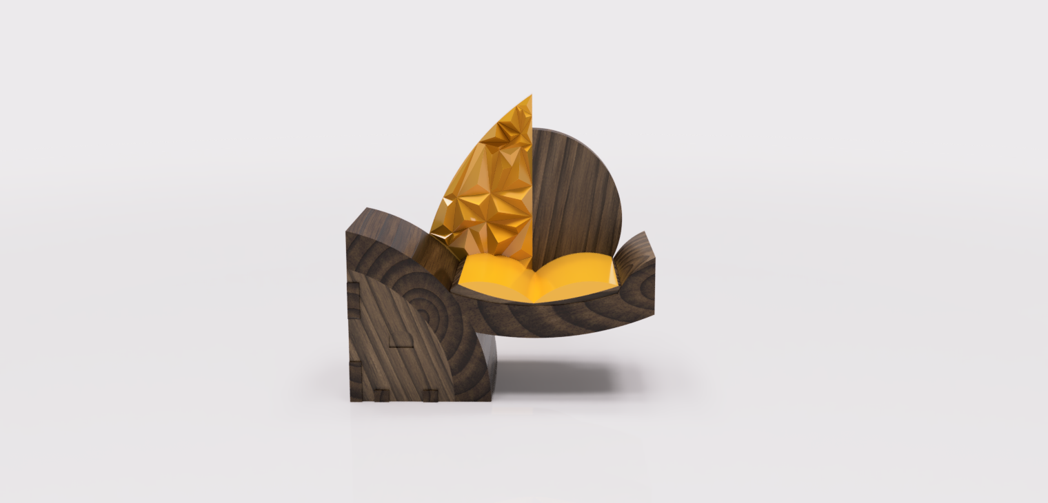 Geometric Scandinavian Chair Design